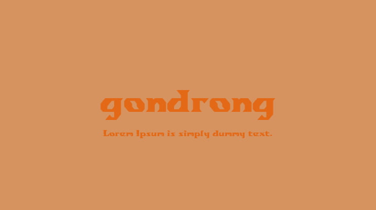 gondrong Font
