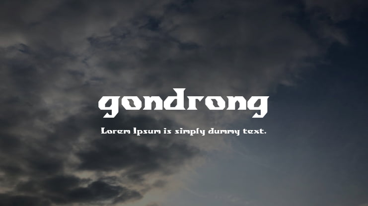 gondrong Font