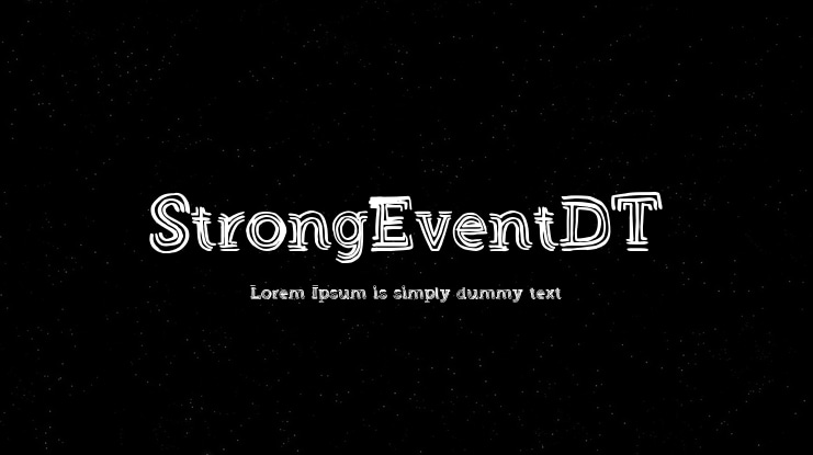 StrongEventDT Font