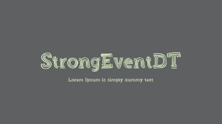 StrongEventDT Font