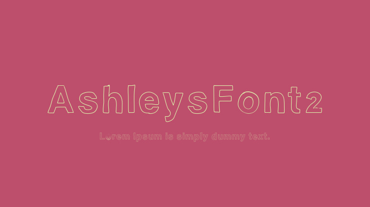 AshleysFont2 Font