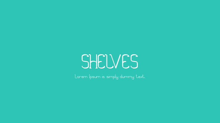 SHELVES Font