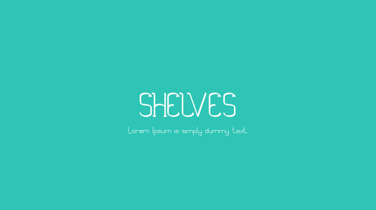 SHELVES Font