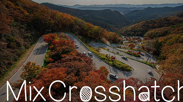 MixCrosshatch Font