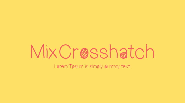 MixCrosshatch Font