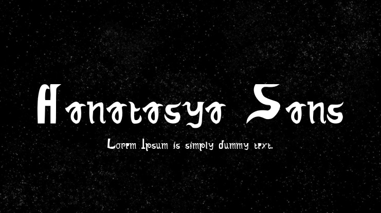 Hanatasya Sans Font