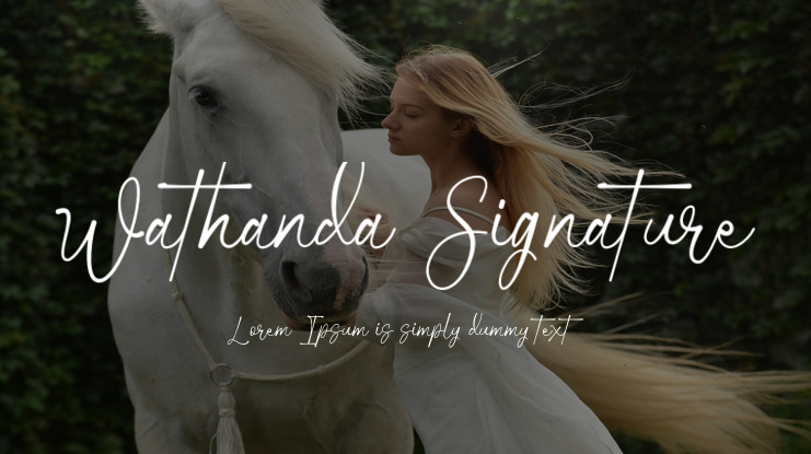 Wathanda Signature Font Family