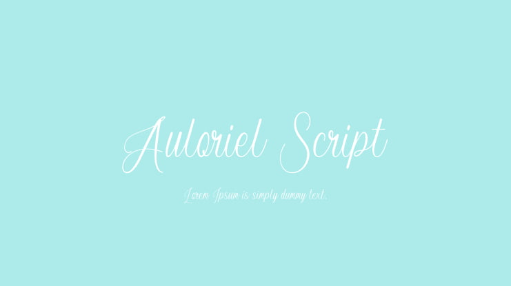 Auloriel Script Font