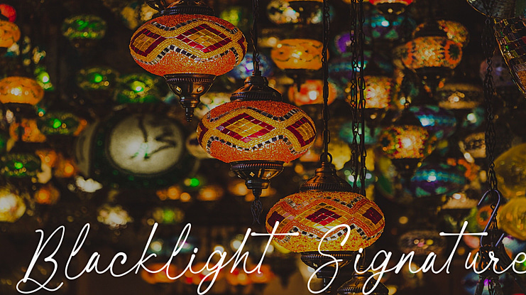 Blacklight Signature Font