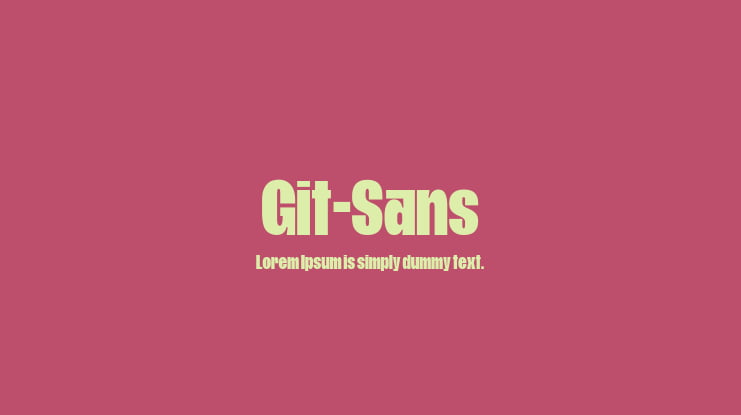 Git-Sans Font