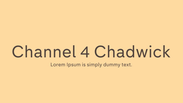 Channel 4 Chadwick Font Family