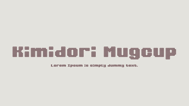 Kimidori Mugcup Font
