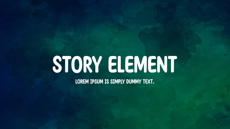 Story Element Font