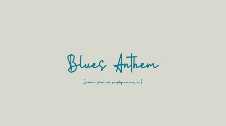Blues Anthem Font