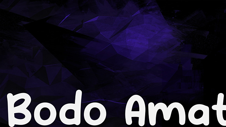 Bodo Amat Font
