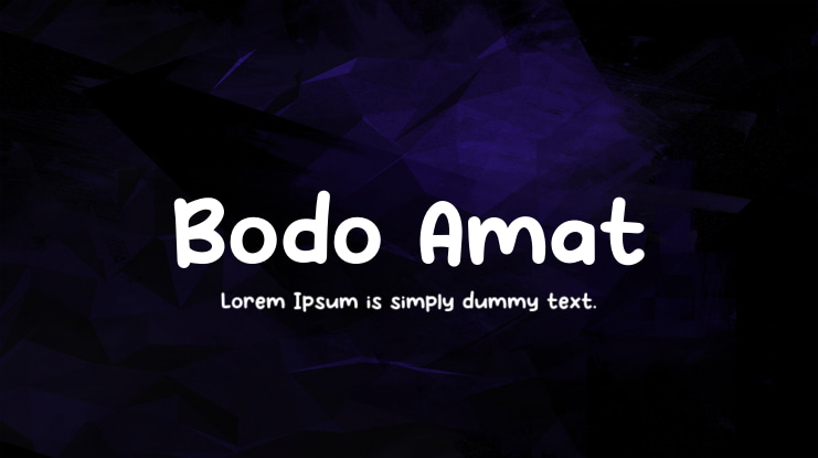 Bodo Amat Font