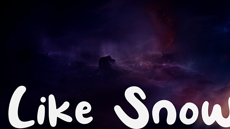 Like Snow Font