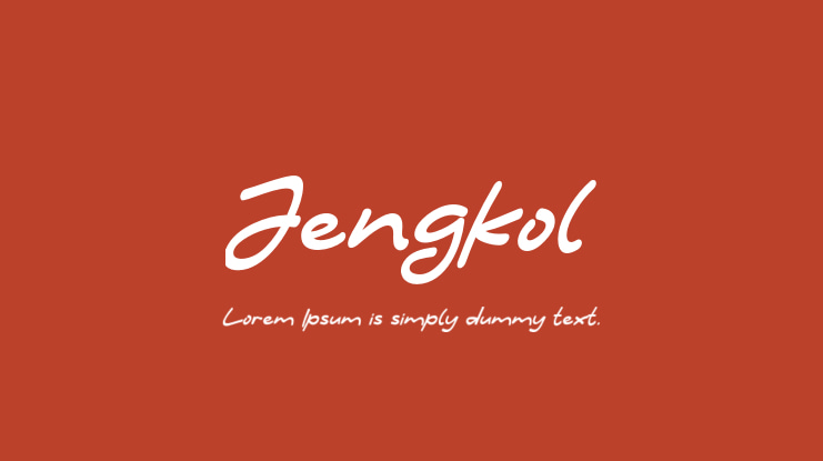 Jengkol Font
