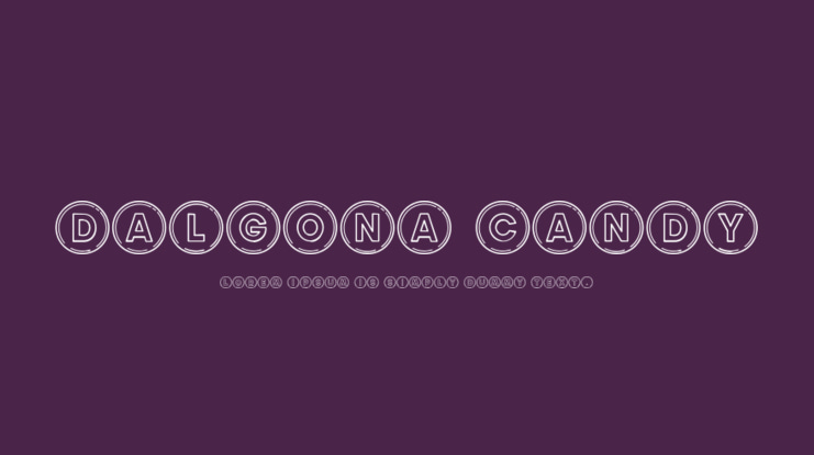 Dalgona Candy Font