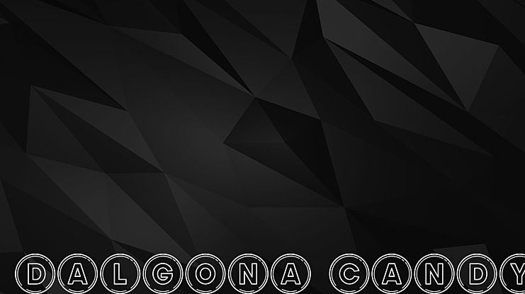 Dalgona Candy Font
