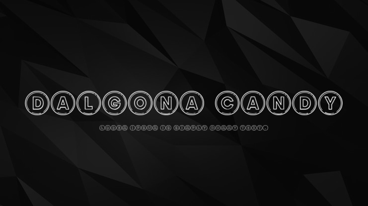 Dalgona Candy Font