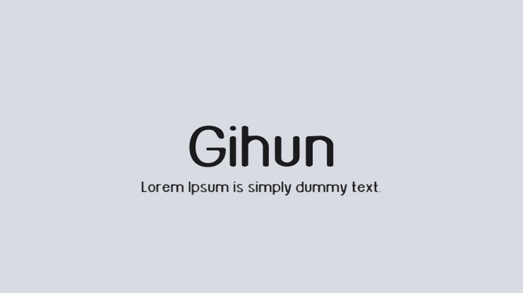 Gihun Font