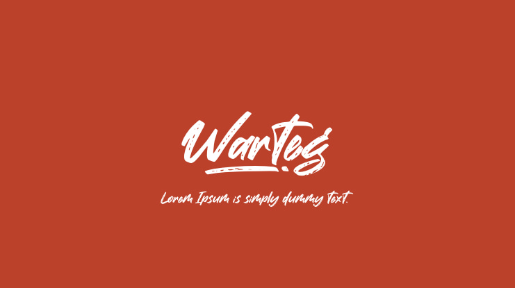 Warteg Font