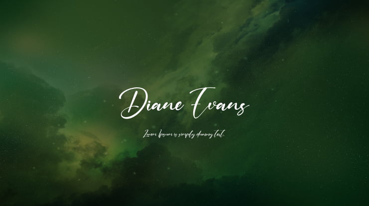 Diane Evans Font