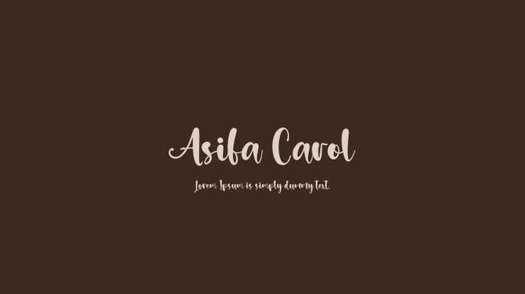 Asifa Carol Font