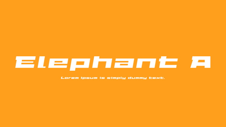 Elephant A Font Family