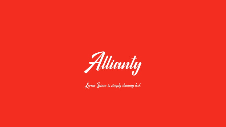 Allianty Font