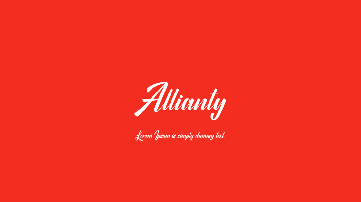 Allianty Font