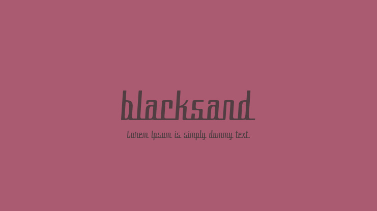 blacksand Font