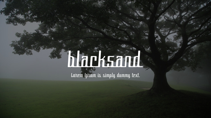 blacksand Font