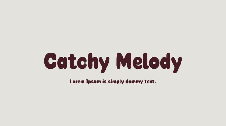 Catchy Melody Font