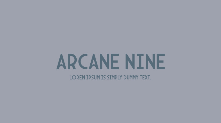 Arcane Nine Font