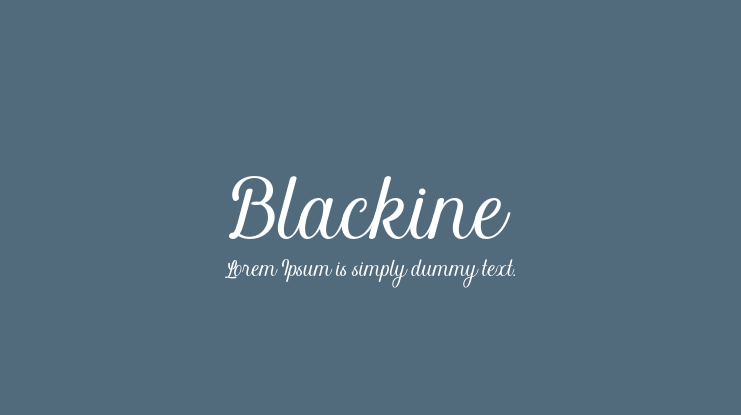 Blackine Font