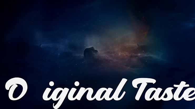 Original Taste Font Family