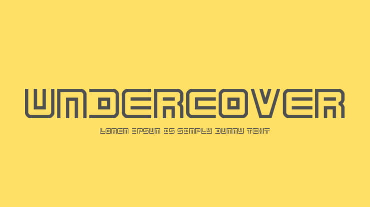 Undercover Font