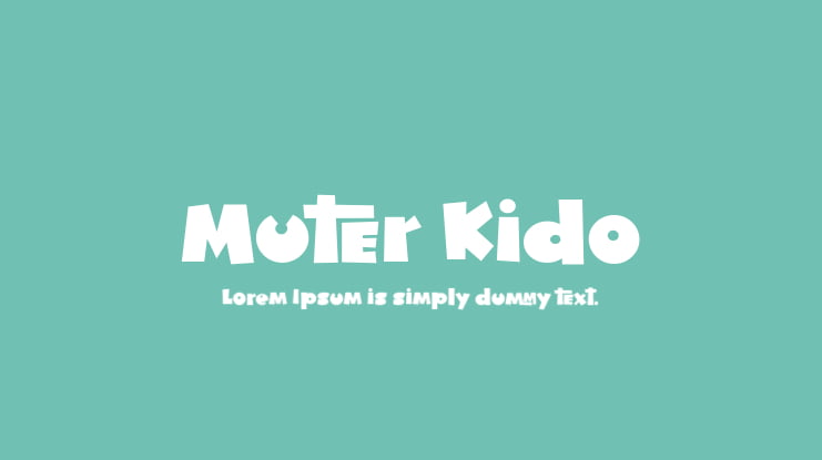 Muter Kido Font