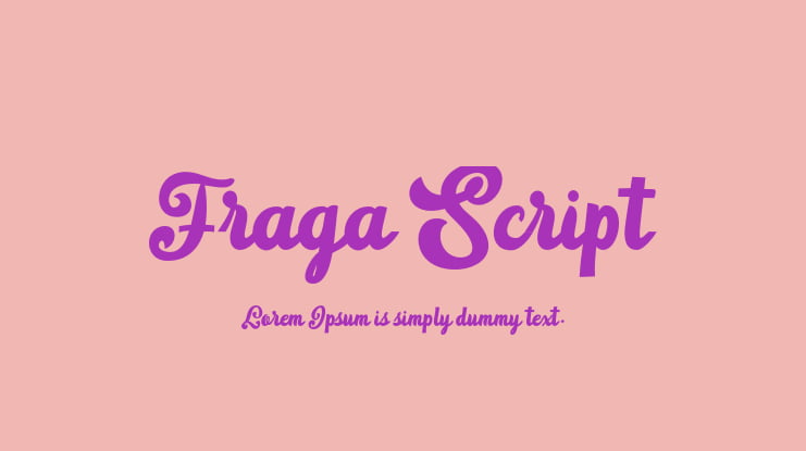 Fraga Script Font Family