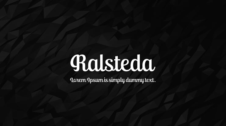 Ralsteda Font Family