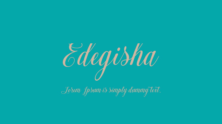 Edegisha Font