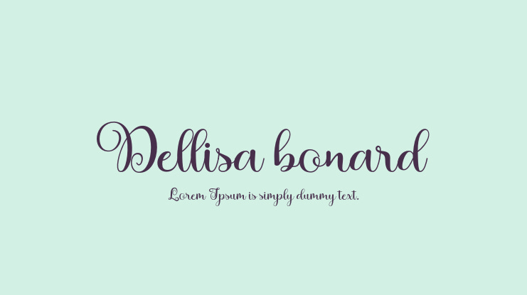 Dellisa bonard Font