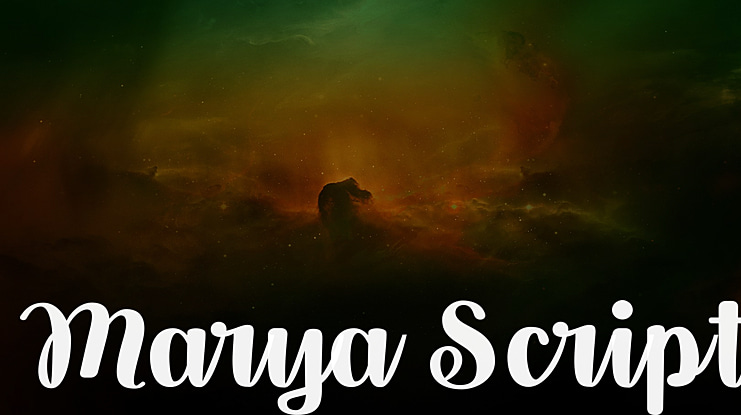 Marya Script Font