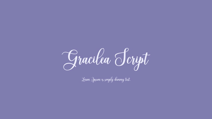 Gracilea Script Font