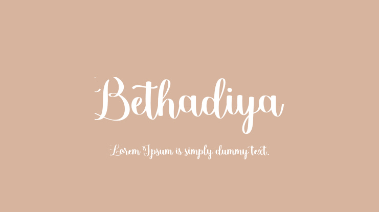 Bethadiya Font