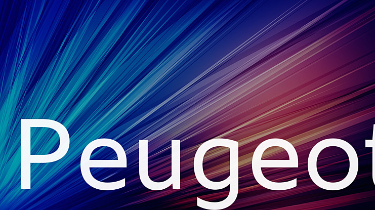 Peugeot Font Family