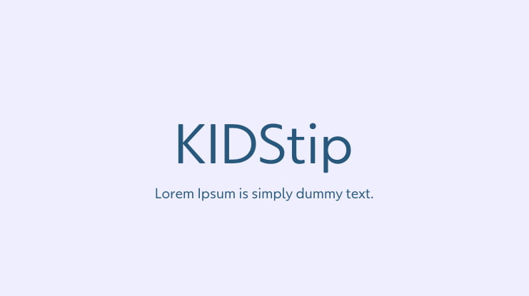 KIDStip Font Family