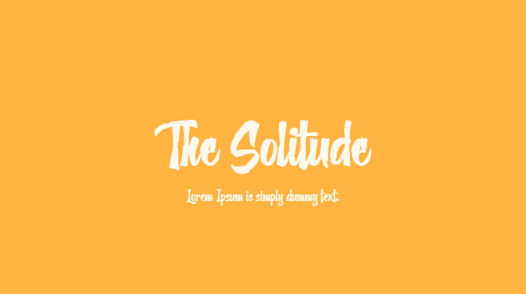 The Solitude Font